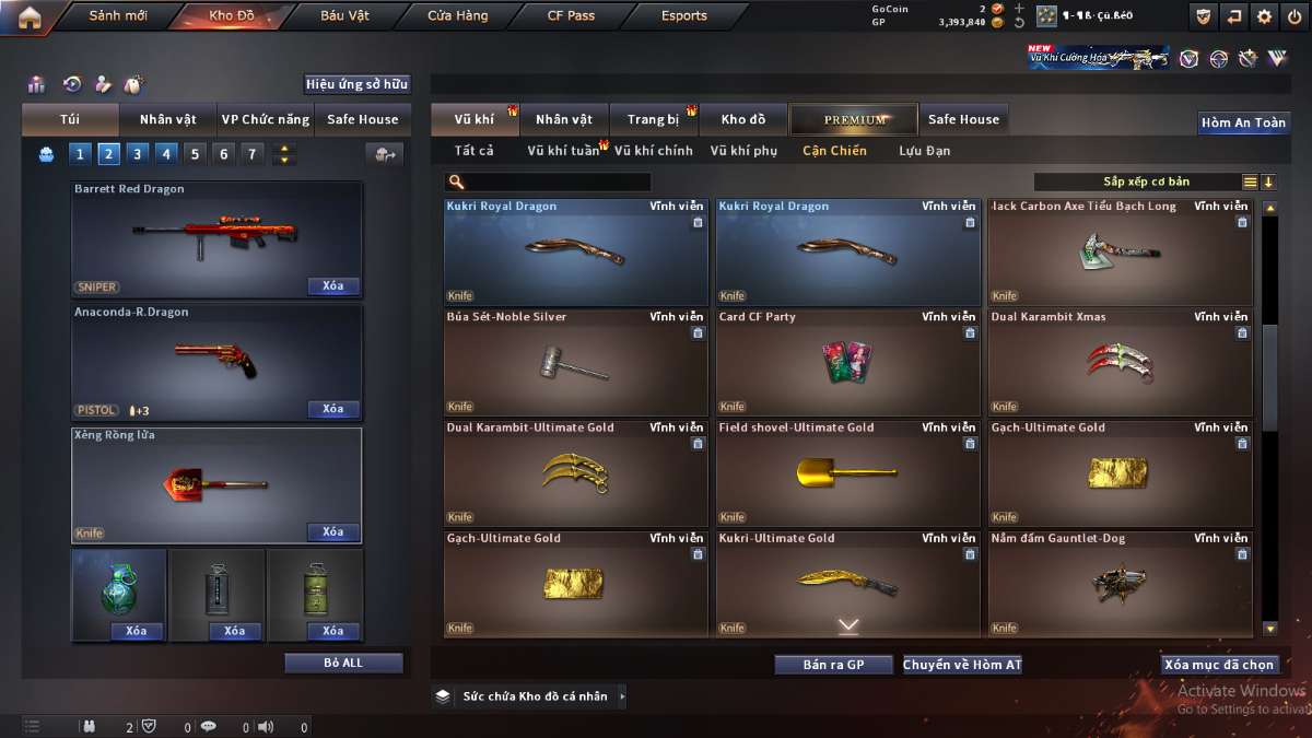 shop acc cf uy tin gia re